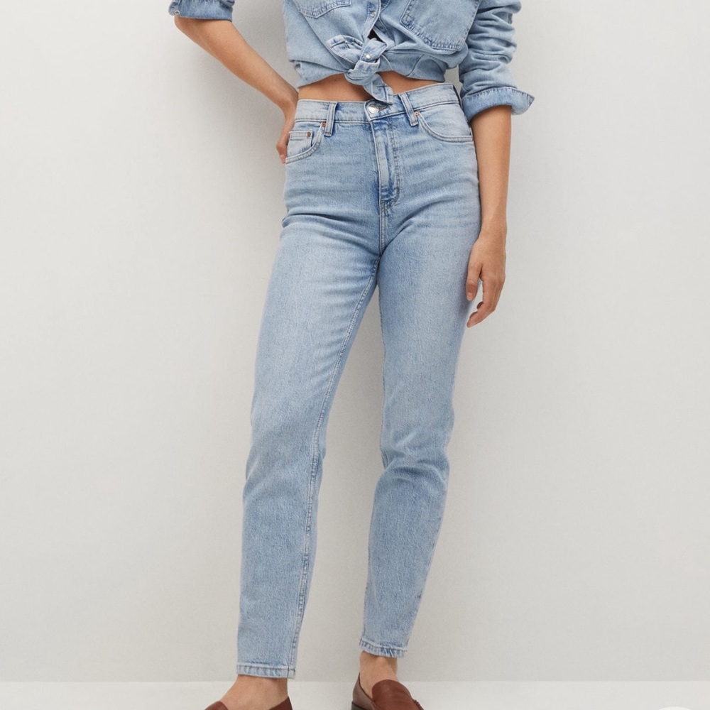 Mango Mom Elastic Jeans